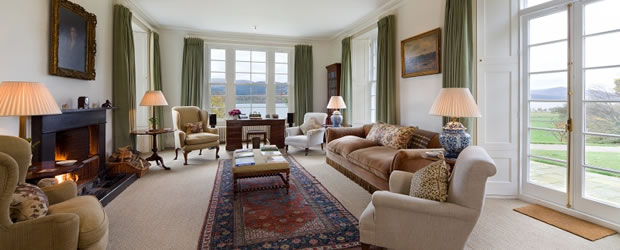 Craiganour Lodge drawing room